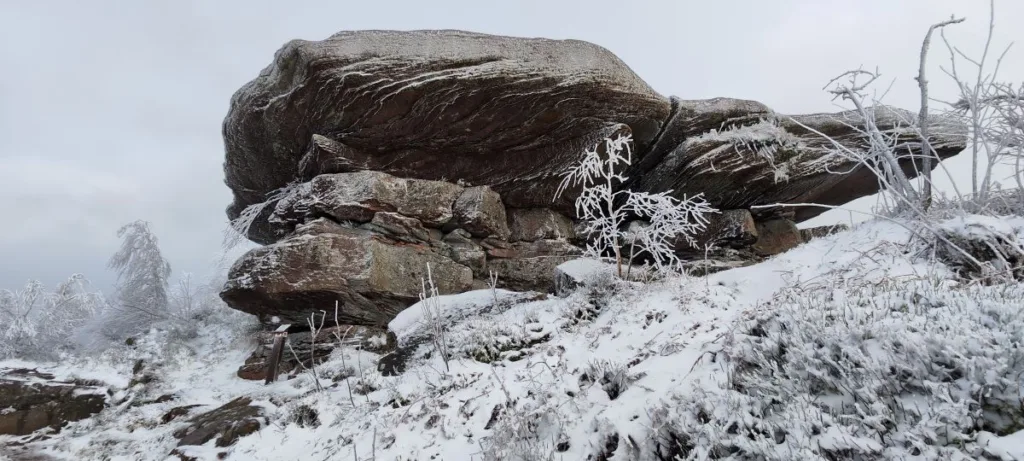 Donon Vogesen 2024– Wandern auf dem Berg der gefrorenen Winde