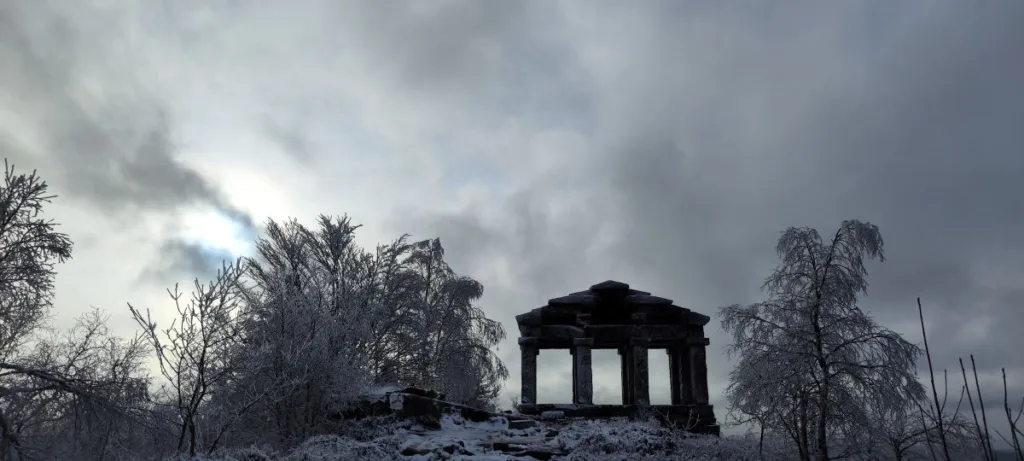 Donon Vogesen 2024– Wandern auf dem Berg der gefrorenen Winde