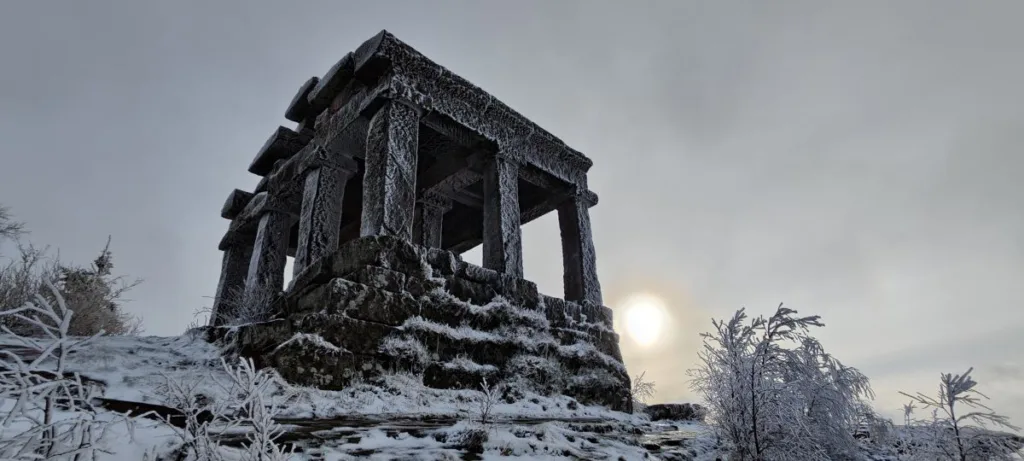 Donon Vogesen 2024– Wandern auf dem Berg der gefrorenen Winde