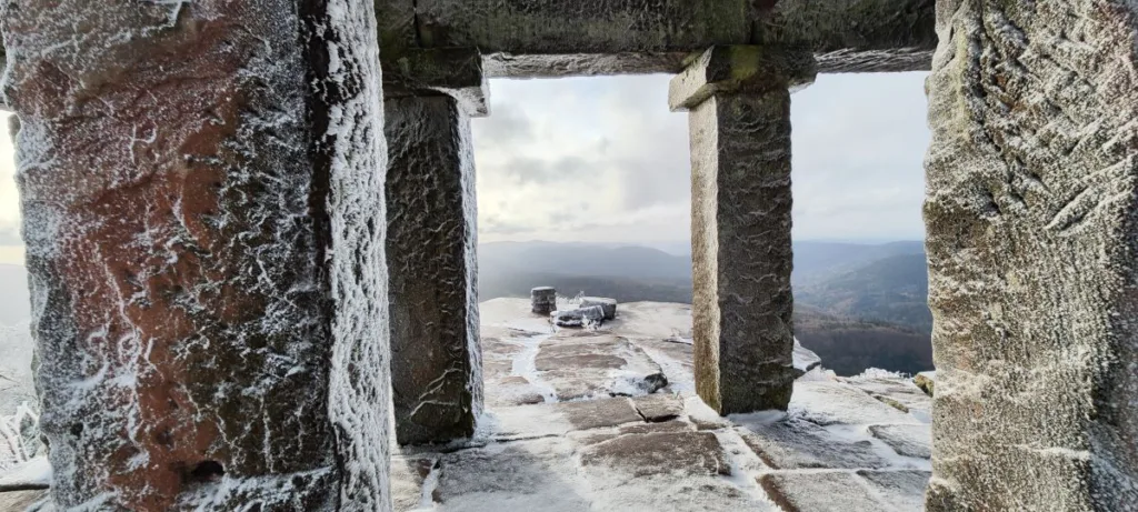 Donon Vogesen 2024– Wandern auf dem Berg der gefrorenen Winde